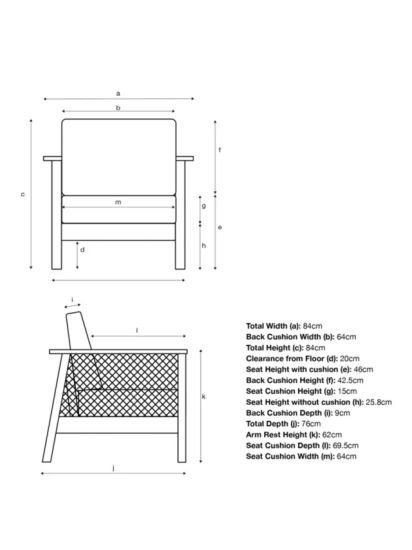 Rattan Garden Lounge Chair, (Acacia Wood), Natural