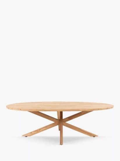 Garden Dining Table, 240cm,(Teak Wood), Natural