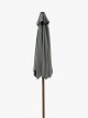 Wood-Effect Wind-Up Parasol, 2.2m
