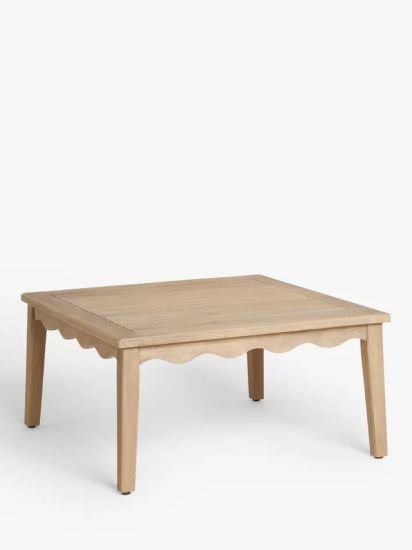 Square Coffee Table, 80cm, (Acacia Wood), Natural