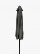 Aluminium Wind-Up Parasol, 2.7m, Grey