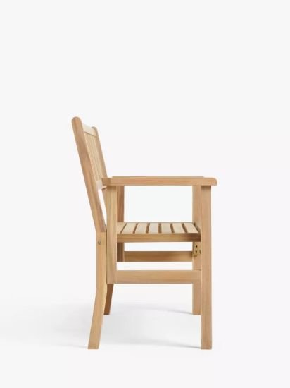 Acacia Wood Foldable 2-Seater Garden Bench, Natural